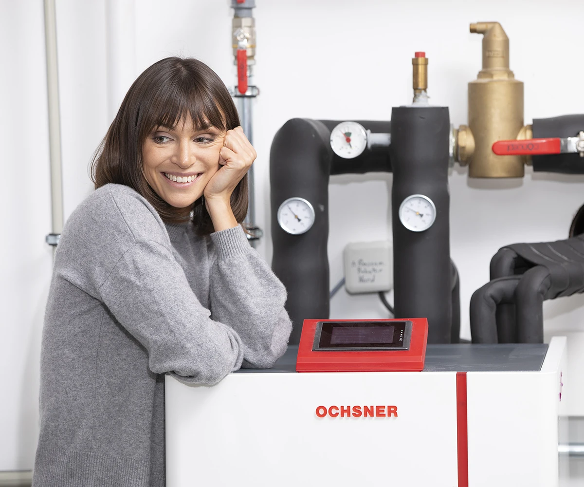 Ochsner Wärmepumpe im Technikraum